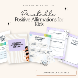 Positive Affirmations for Kids | Self-Esteem, Confidence & Kindness Printable Activities